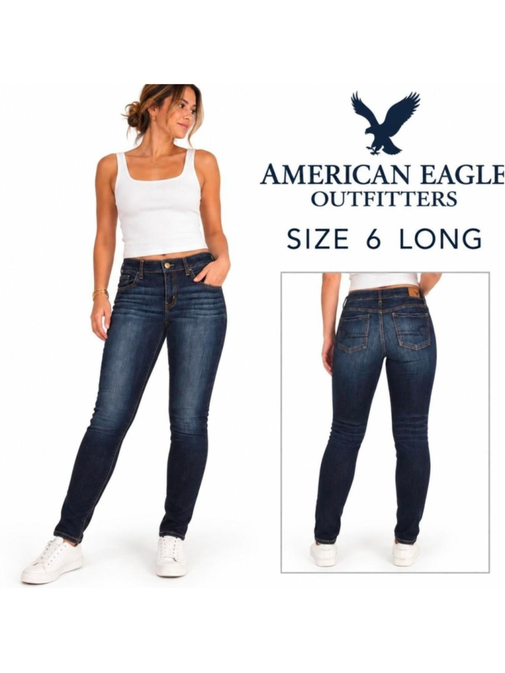 American Eagle Outfitters Jegging Super Stretch Jeans – Size 6 Long